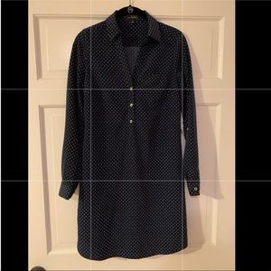 Scarf Blue Shift Dress